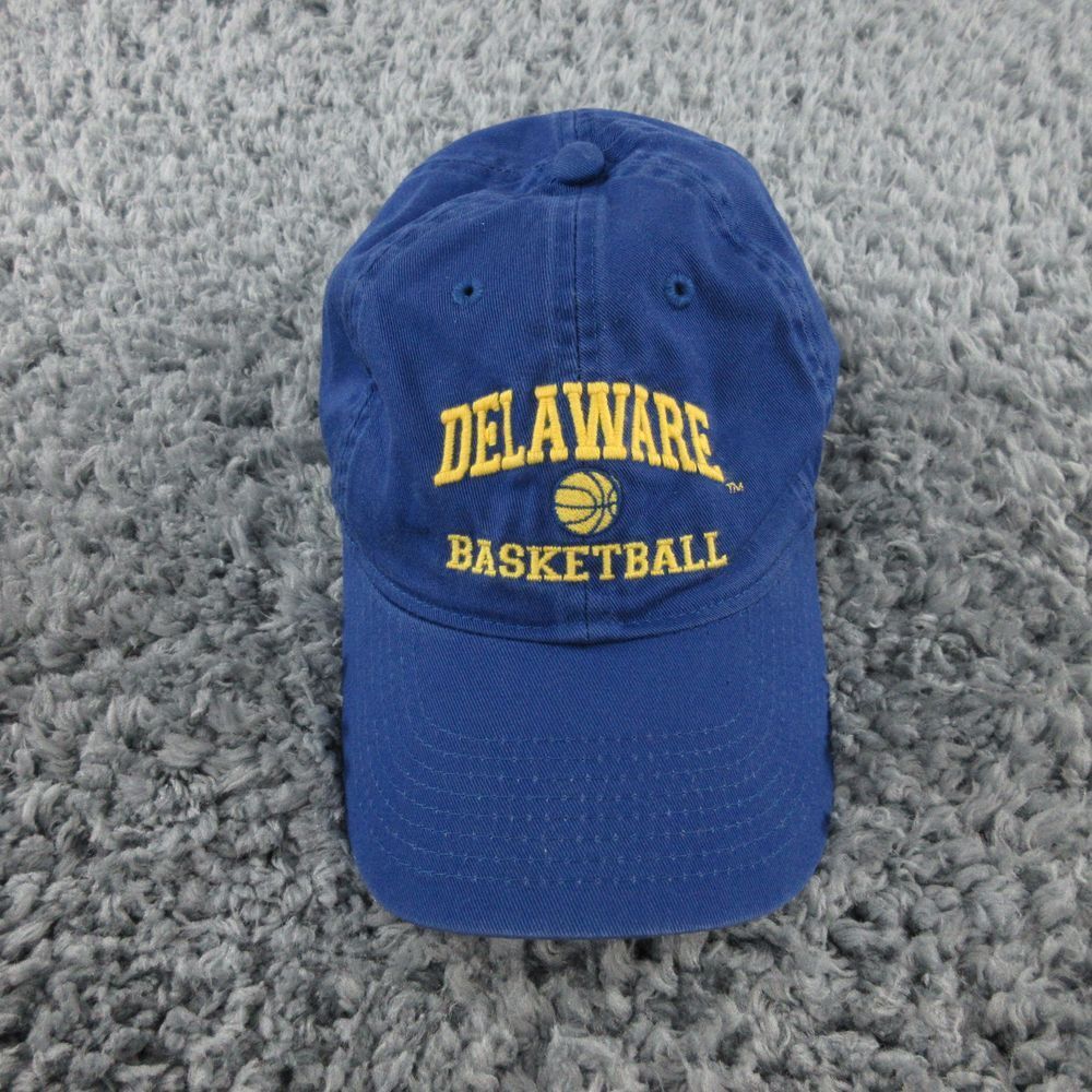 Delaware Basketball Hat Cap Mens Blue Adjustable Back